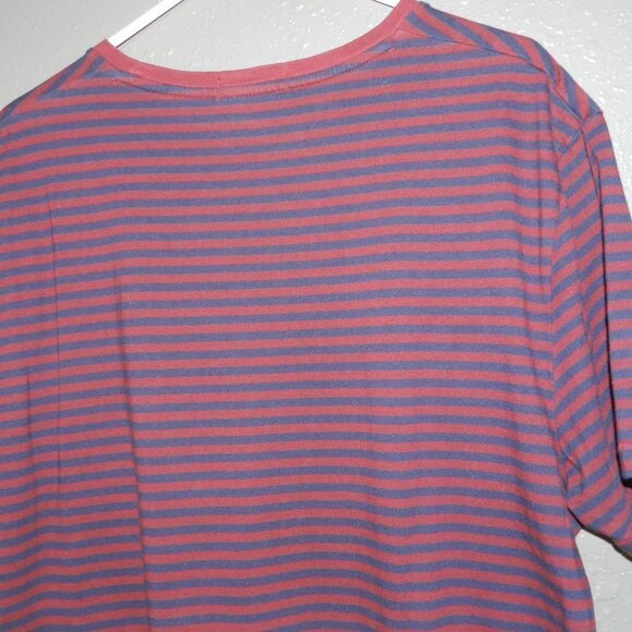 Polo Ralph Lauren Mens Navy Maroon Custom Slim Fit Short Sleeve Shirt Size XL - Picture 4 of 8